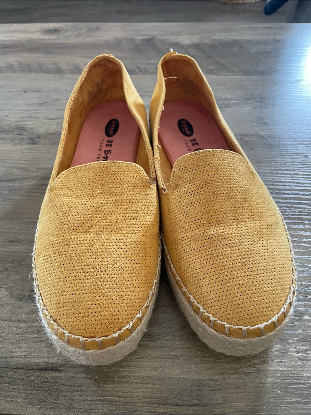 Dr. Scholls FIND ME Gold canvas Espadrille slip on Bot shoes Women’s 6.5